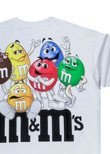 Ανδρική κοντομάνικη μπλούζα Jcyj - TRM582 - M&M oversize fit λευκό