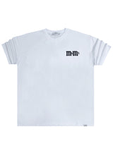 Ανδρική κοντομάνικη μπλούζα Jcyj - TRM582 - M&M oversize fit λευκό