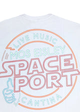 Κοντομάνικη μπλούζα Jcyj - TRM724 - space port NEON oversize tee - GLOW IN THE DARK λευκό