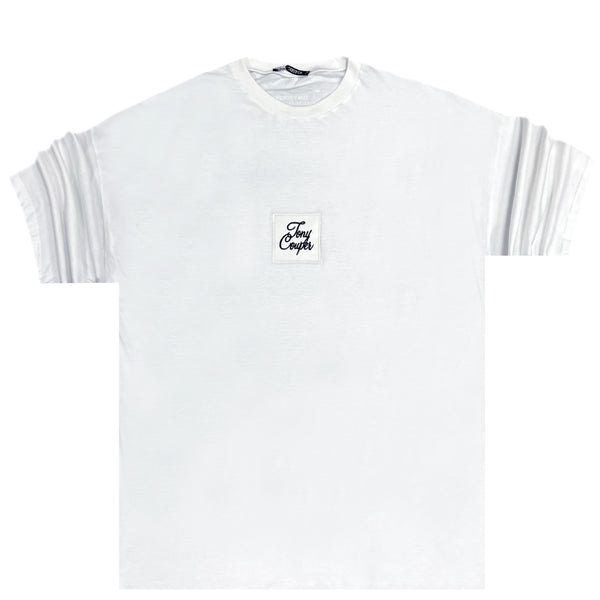 Tony couper - TT21/128 - box logo oversized tee - white