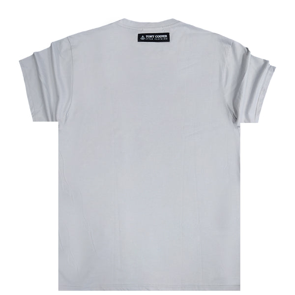 Tony couper - TT22/121 - small text logo tee - ice