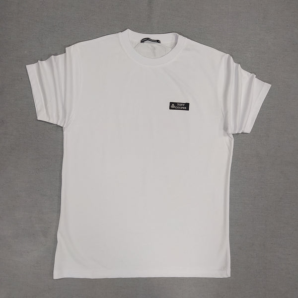 Tony couper - TT22/17 - black patch tee - white