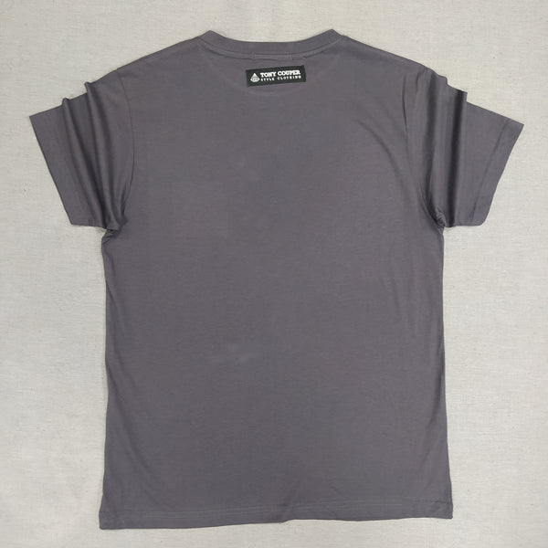 Tony couper - TT22/46 - cube logo tee - dark grey