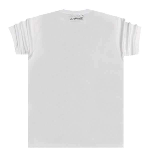 Tony couper - TT22/1 - orange skin tee - white