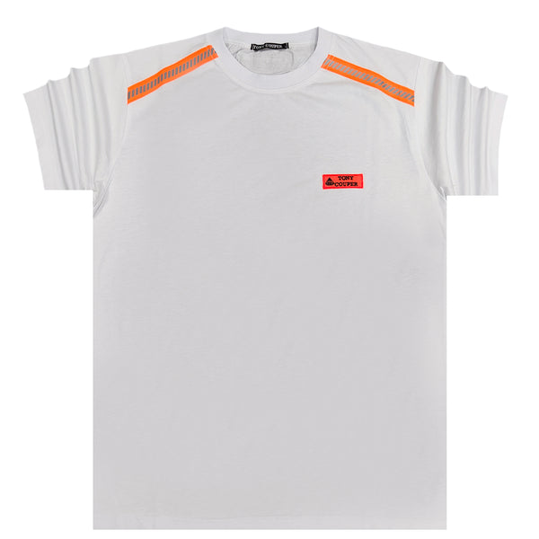 Tony couper - TT22/1 - orange skin tee - white