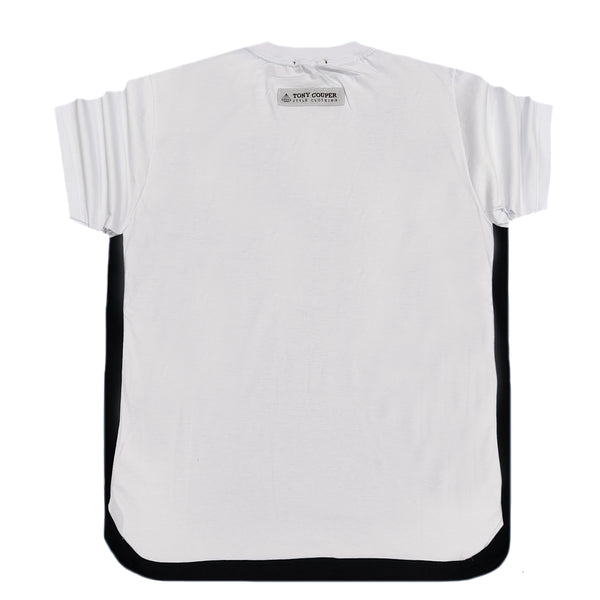 Tony couper - TT22/50 - black line tee- white