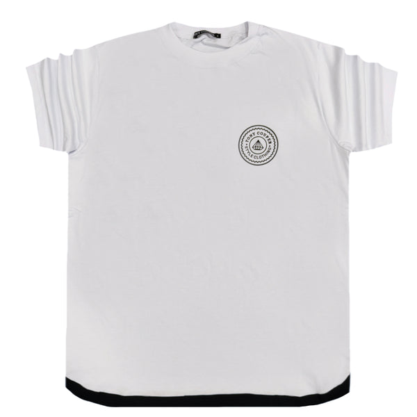 Tony couper - TT22/50 - black line tee- white