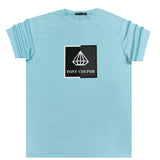 Tony couper - TT22/61 - sq logo tee - teal