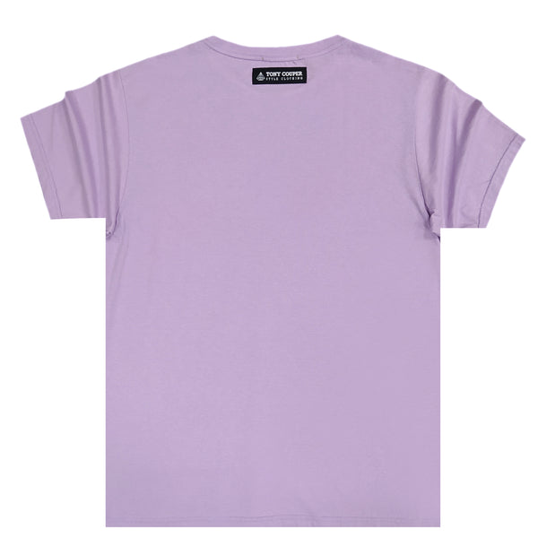 Tony couper - TT22/77 - hustle logo tee - purple