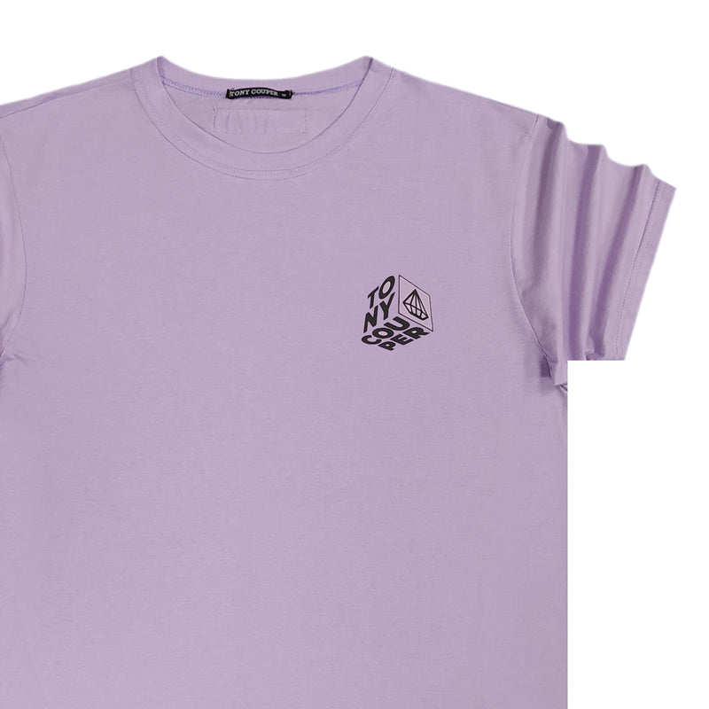 Tony couper - TT22/89 - cube logo tee - purple