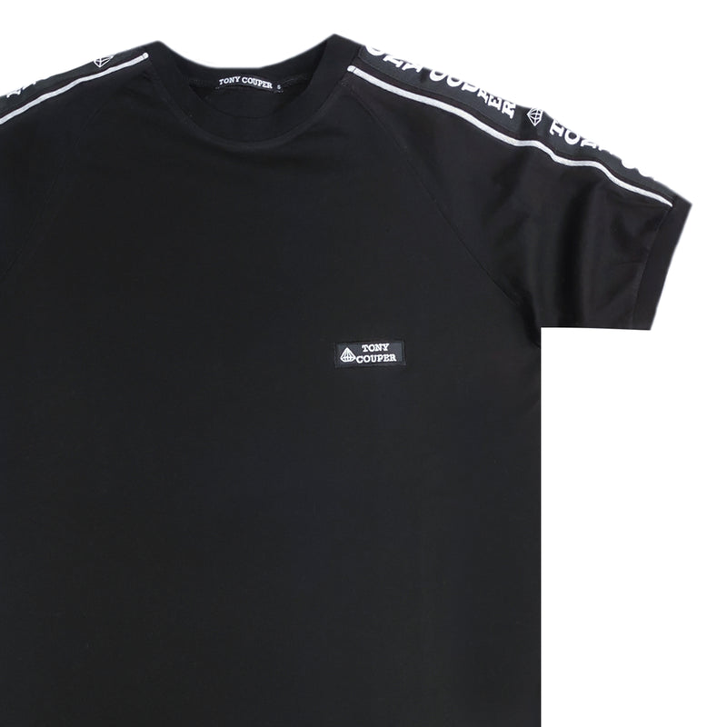 Tony couper - TT23/29 - black gross oversized tee - black