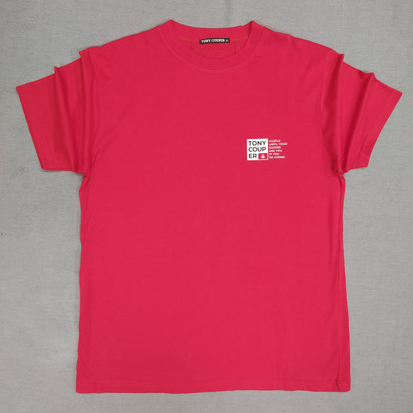 Tony couper - TT22/38 - hustle logo tee - red