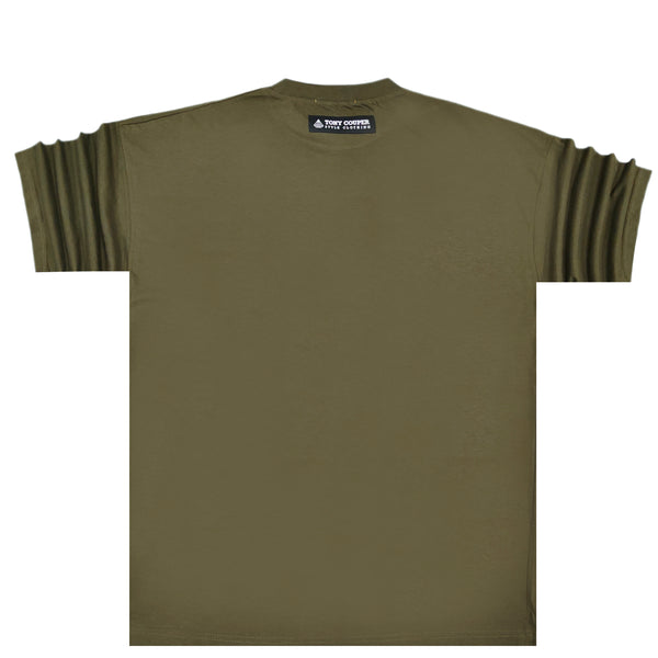 Tony couper  - TT22/100 - oversized classic tee - dark olive