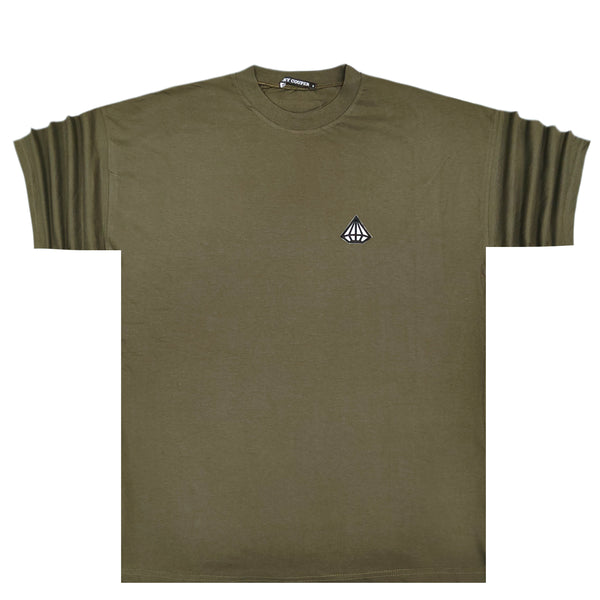 Tony couper  - TT22/100 - oversized classic tee - dark olive