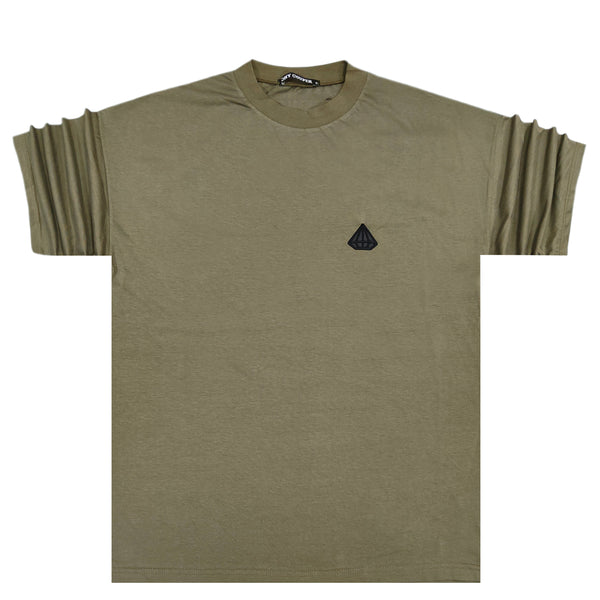 Tony couper - TT22/101 -  extra  oversized classic tee - khaki