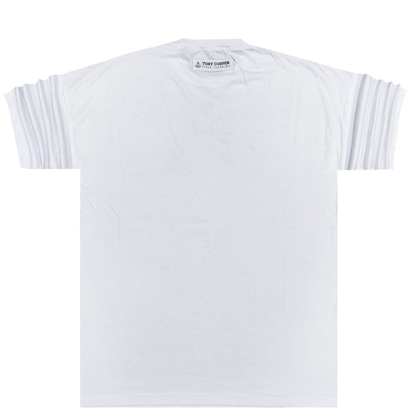 Tony couper  - TT21/121 - green circle extra oversized tee - white