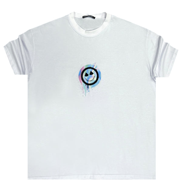 Tony couper - TT23/17 - color smile oversized tee - white