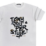 Tony couper  - TT23/19 -  graffiti tee - white