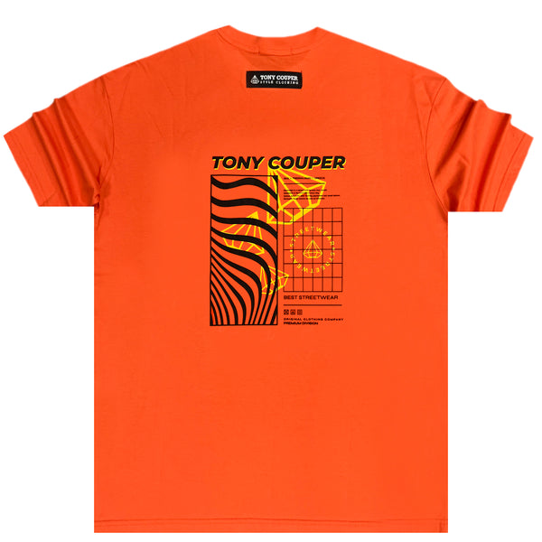 Tony couper  - TT23/25 - patterns logo oversized tee - orange