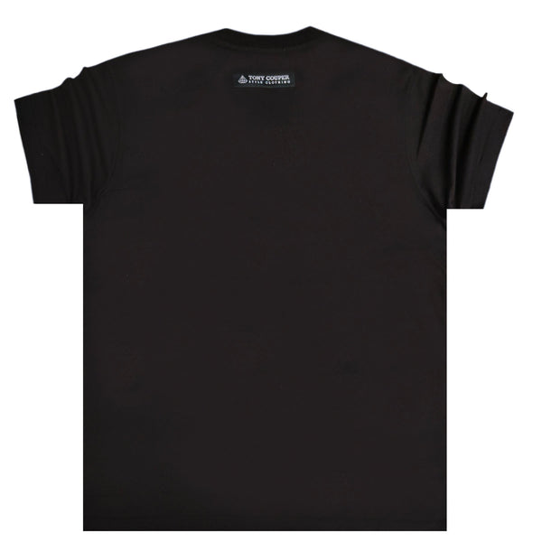 Ανδρική κοντομάνικη μπλούζα Tony couper - T24/46 - diamond tee μαύρο