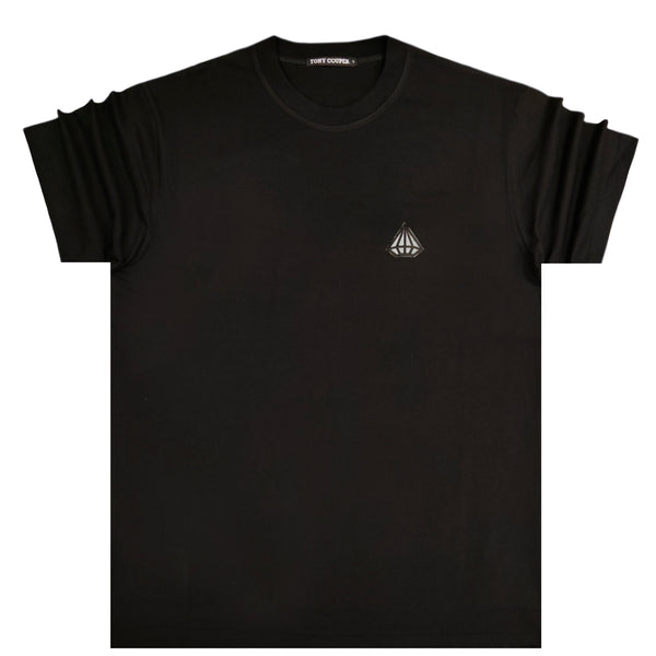 Ανδρική κοντομάνικη μπλούζα Tony couper - T24/13 - popeye logo μαύρο