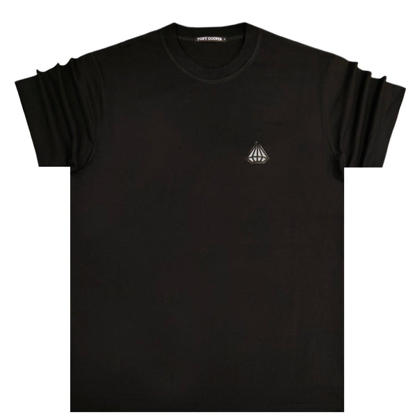 Κοντομάνικη μπλούζα Tony couper - T24/10 - stop talking logo μαύρο