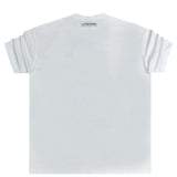 Tony couper - TT23/62 - orange logo oversized tee - white