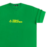 Tony couper - TT23/62 - yellow logo oversized tee - green