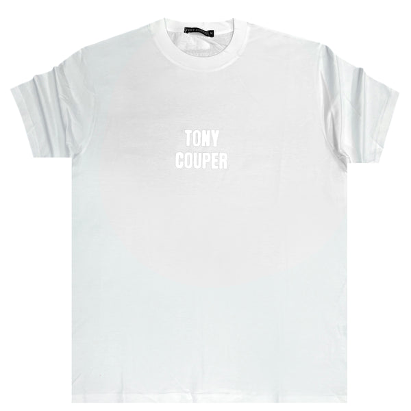 Tony couper - TT23/66 - white logo oversized tee - white