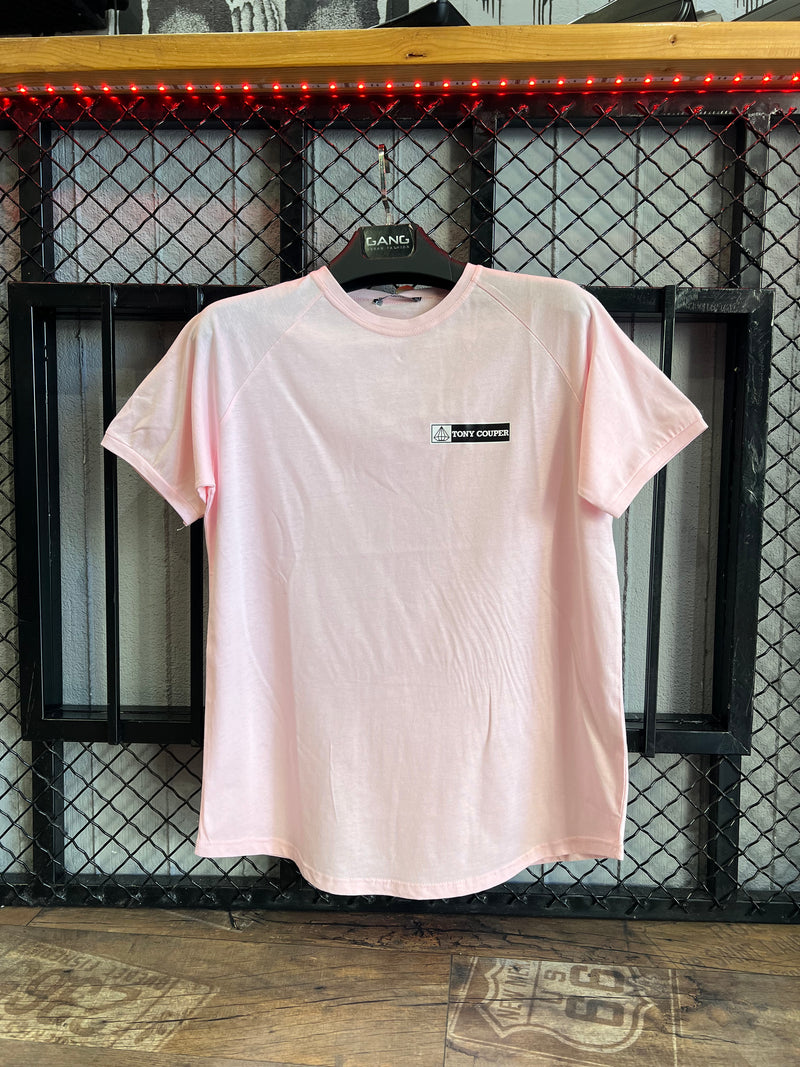 Ανδρική κοντομάνικη μπλούζα Tony couper - T24/1 - pink reg tee ροζ