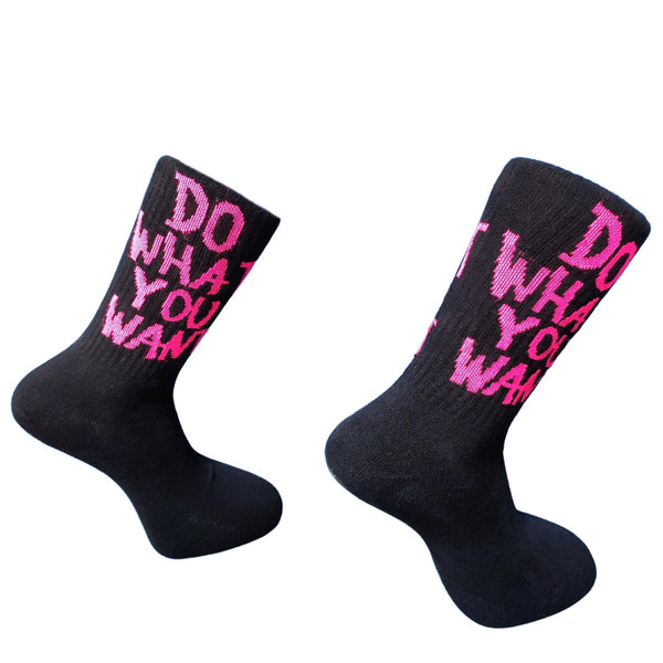 V-tex socks what you want - black/pink