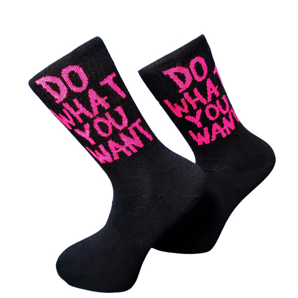 V-tex socks what you want - black/pink