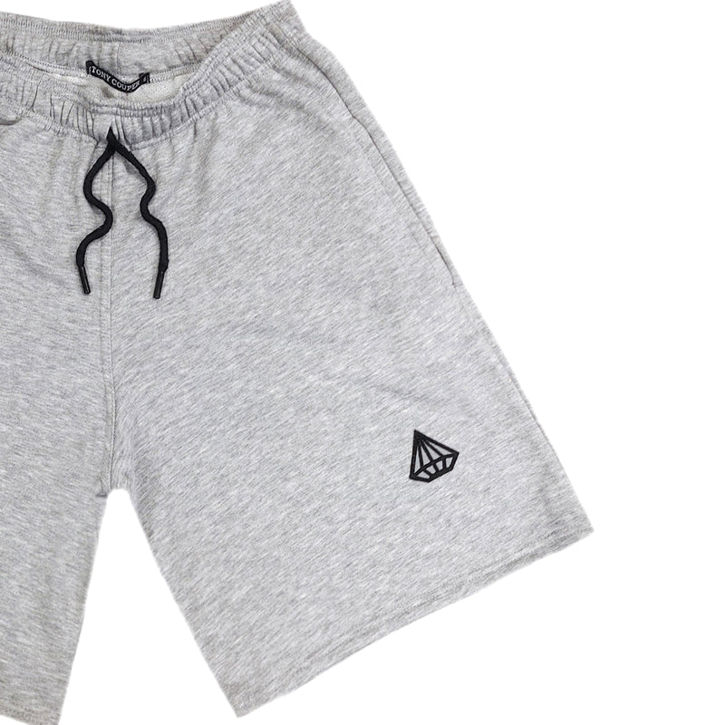 Tony couper - V22/15 - diamond logo shorts - grey