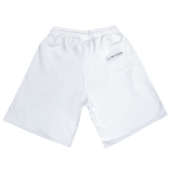 Tony couper - V22/1 - neon patch shorts - white