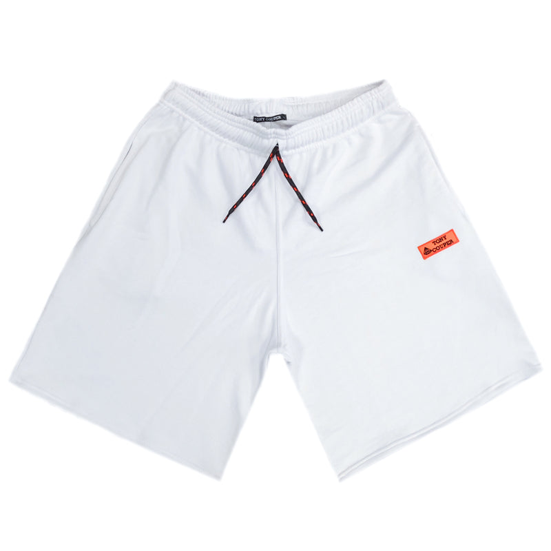 Tony couper - V22/1 - neon patch shorts - white