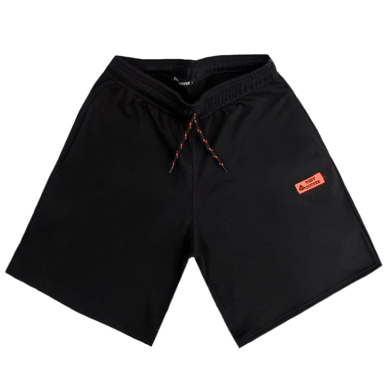 Tony couper - V22/2 - neon patch shorts - black