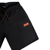 Tony couper - V22/2 - neon patch shorts - black