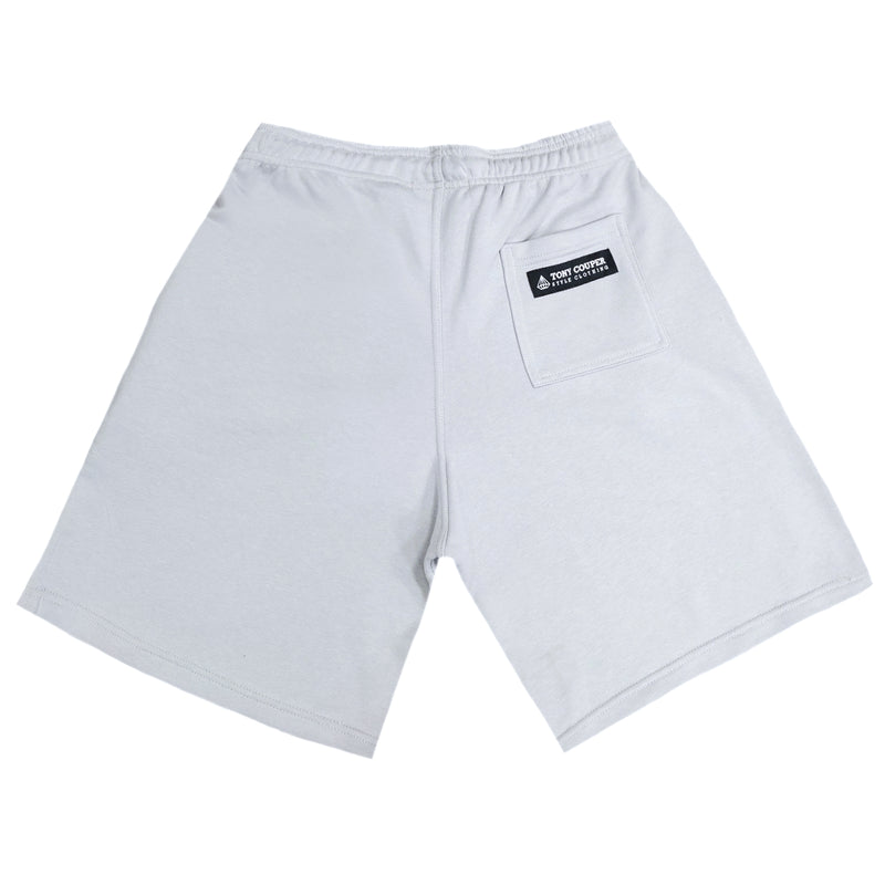 Tony couper - V22/54 - black patch shorts - grey