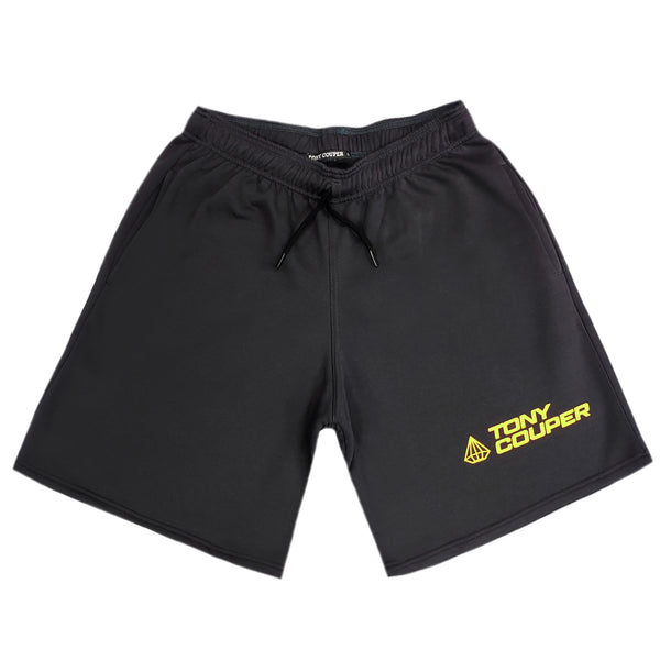 Tony couper - V23/68 - neon logo shorts - charcoal