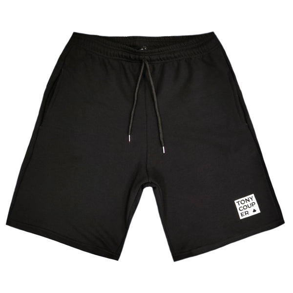 Tony couper - V23/17 - white logo shorts - black
