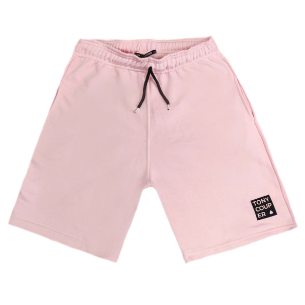 Tony couper - V23/17 - black logo shorts - pink