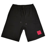 Tony couper - V23/17 - pink logo shorts - black