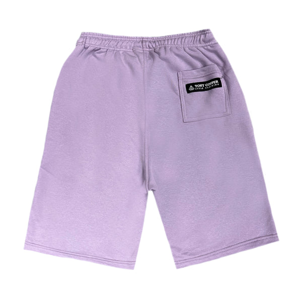 Tony couper - V23/18 - logo shorts - lilac