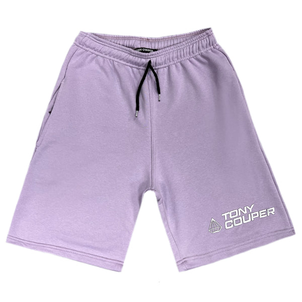 Tony couper - V23/18 - logo shorts - lilac