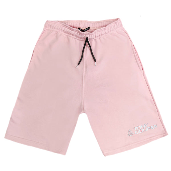 Tony couper - V23/18 - silver logo shorts - pink