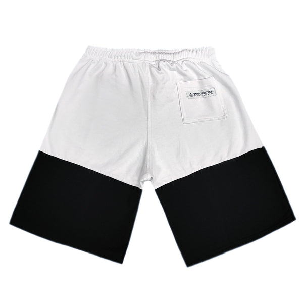 Tony couper - V23/22 - half white shorts - black