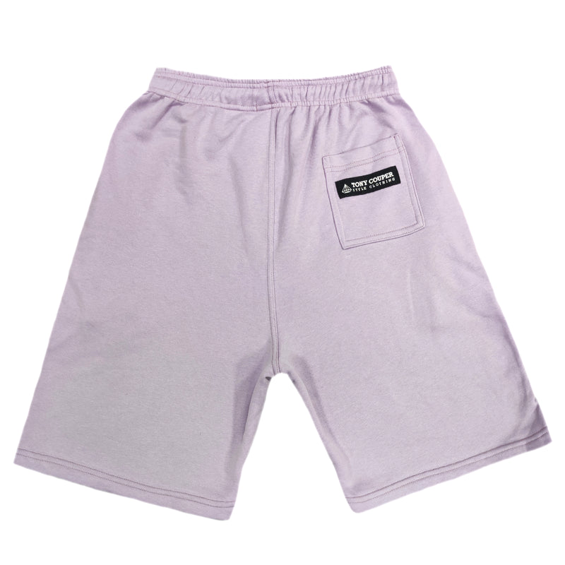 Βερμούδα Tony couper - V24/5 - cube logo shorts λιλά