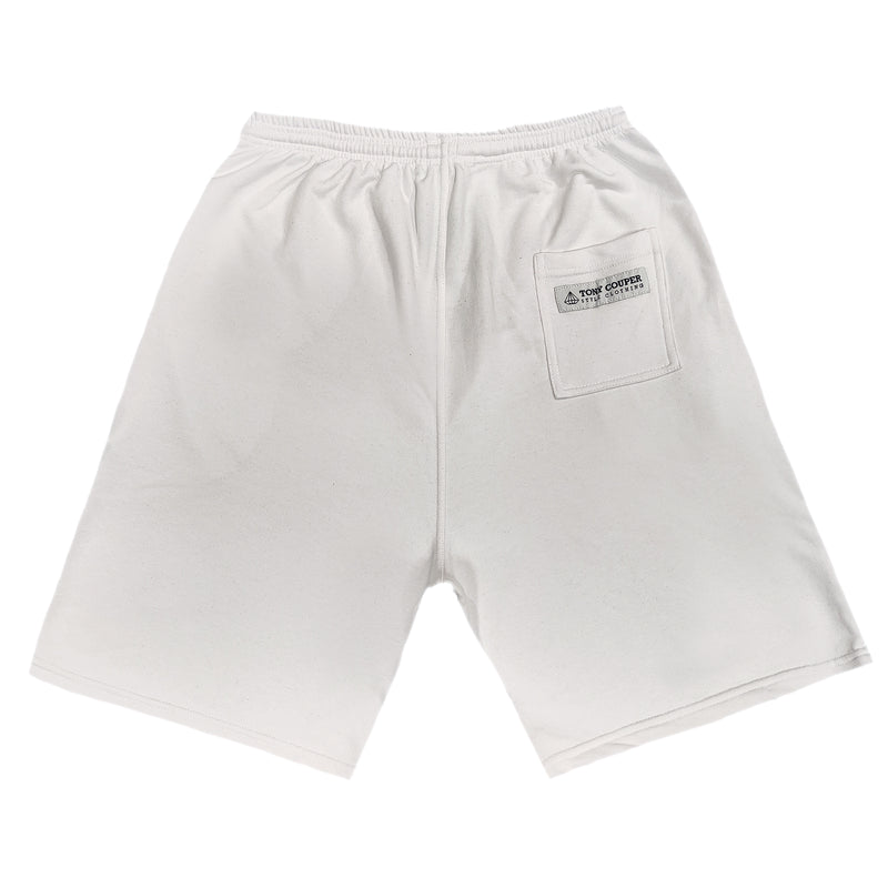 Βερμούδα Tony couper  - V24/5 - cube logo shorts λευκό