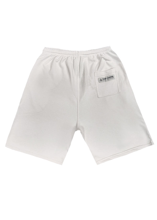 Βερμούδα Tony couper  - V24/5 - cube logo shorts λευκό