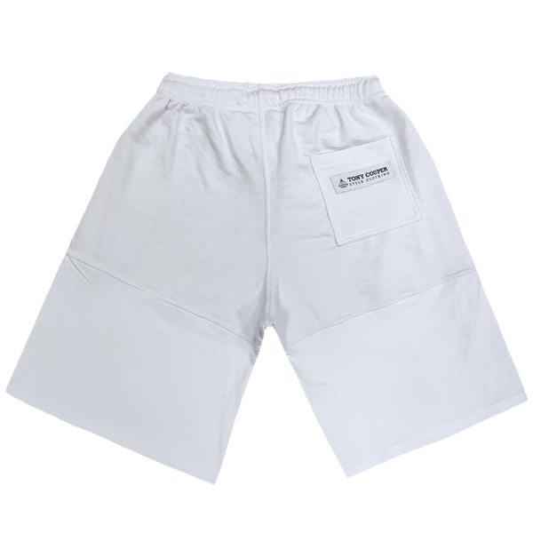 Βερμούδα Tony couper  - V24/8 - half shorts λευκό